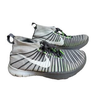 Nike Mens Free Train Force Flyknit White/White/Wolf Grey 833275-110 Size 7